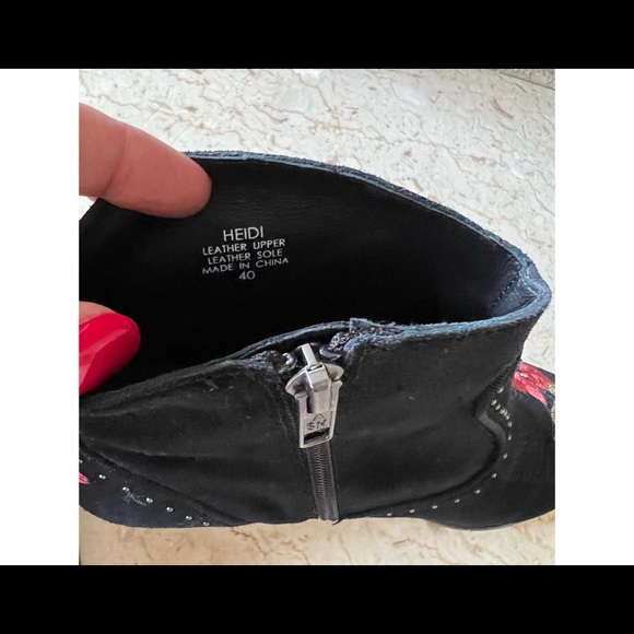 NWOT ASH Heidi embroidered ankle boot - Picture 5 of 15